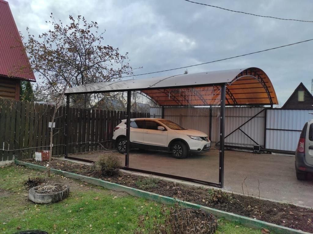 Прозрачные шторы ПВХ для навеса под автомобиль в Новом Осколе